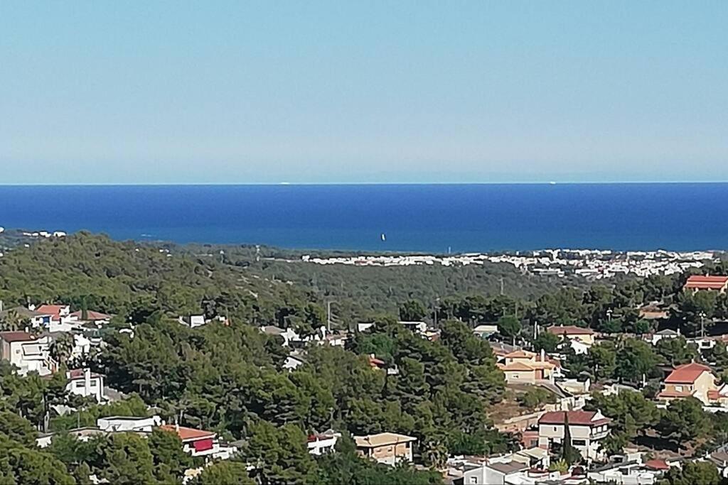 Mas Del Vent- Barbacoa, Jardin, Piscina Privada Y Vistas A Mar Villa Cunit Exterior foto